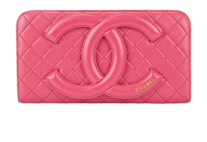 Quilted Coco Midnight Clutch, front view